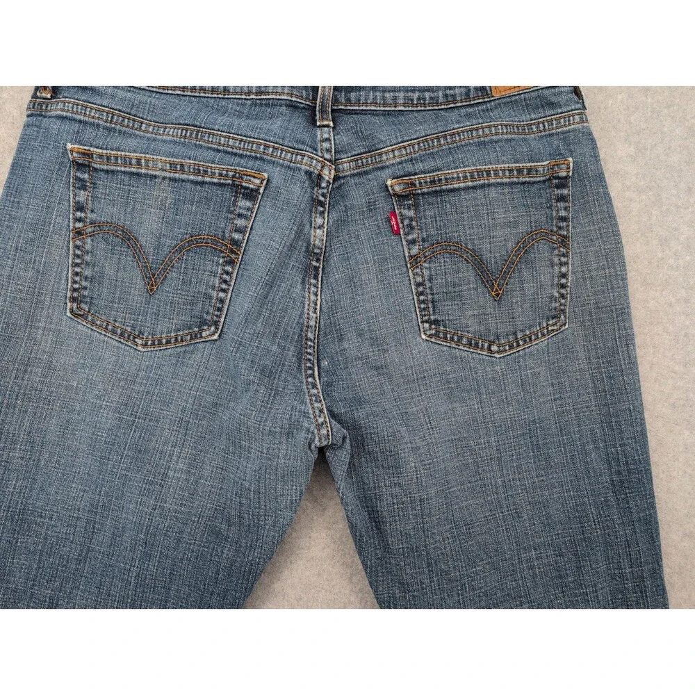 Levis 505 Jeans Womens 16 M 36x29 Straight Leg High Rise Medium Wash 100% Cotton